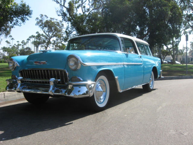 1955 chevy nomad belair stock and original style v8, at, ps, pb california car