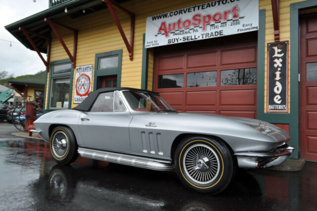 1966 chevrolet corvette 1966 425hp silver pearl/red custom ordered 1 of ? 21395