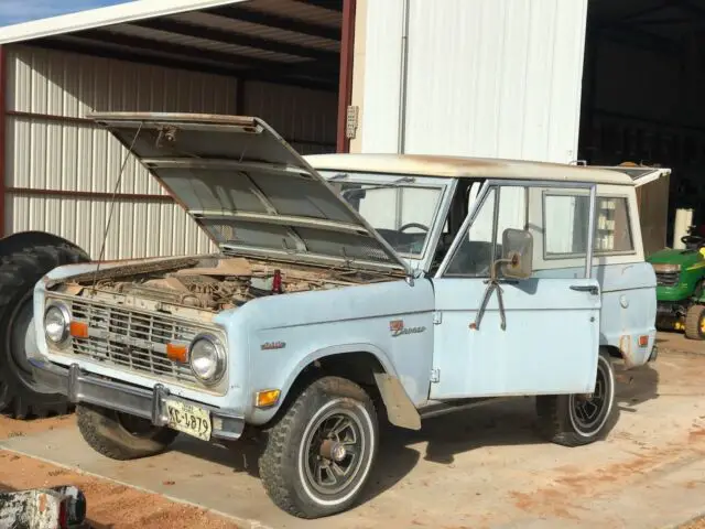 69 bronco sport 302 original uncut- w.texas truck- not reg. since 83- unrestored