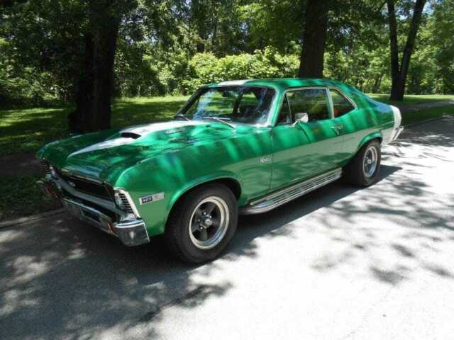 1971 chevrolet nova 72681 miles green 0 automatic