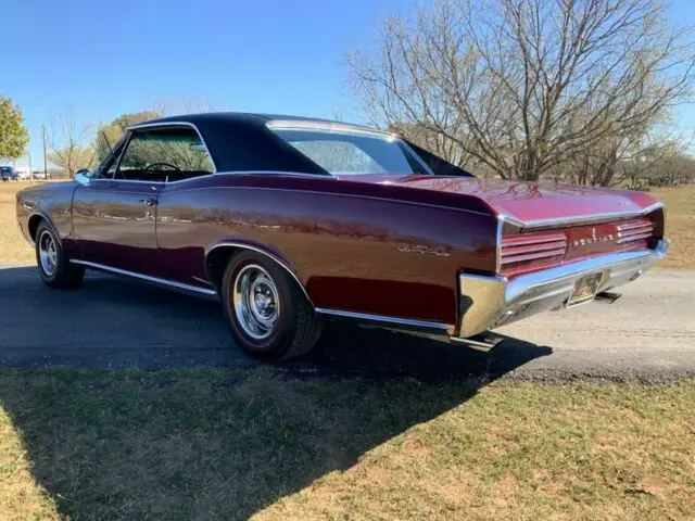 1966 pontiac gto hardtop ps pb factory ac 389 turbo 400 73980 miles burgandy har