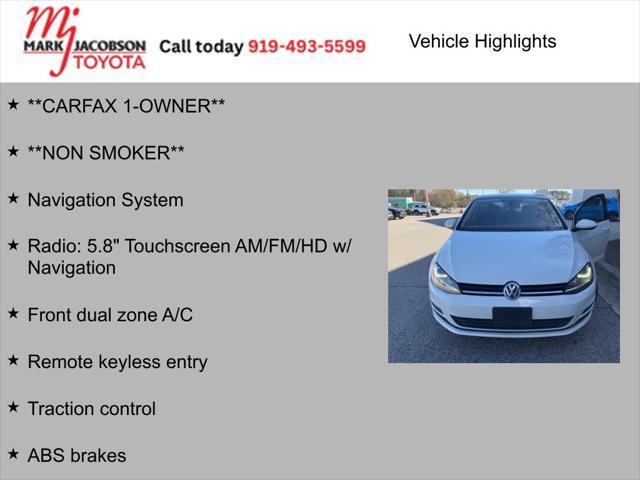 2015 volkswagen golf auto tsi sel