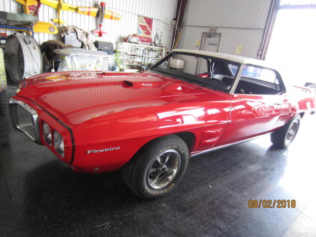 1969 pontiac firebird convertible - 400/335hp engine - new restoration