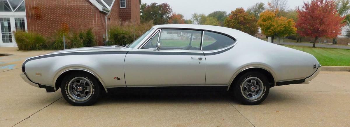 1968 oldsmobile 442 hurst olds 16,932 miles peruvian silver 455 automatic