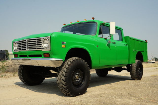 rare 1972 international travelette 1210 4x4, crew cab, short bed, 3/4 ton