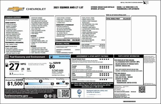 2021 chevrolet equinox 1lt