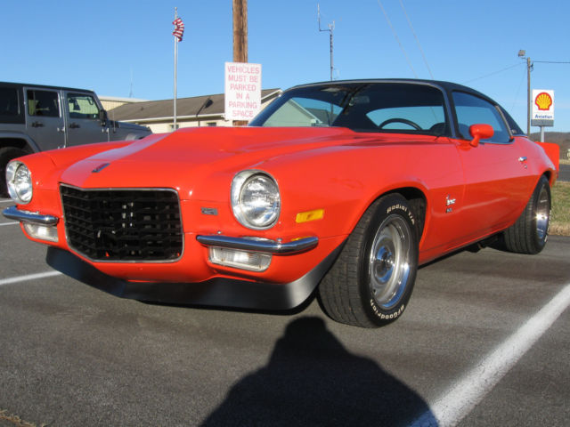 1973 hugger orange camaro nc car solid