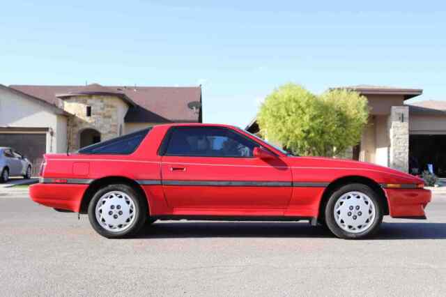 1988 toyota supra hatchback red rwd manual sport roof no reserve