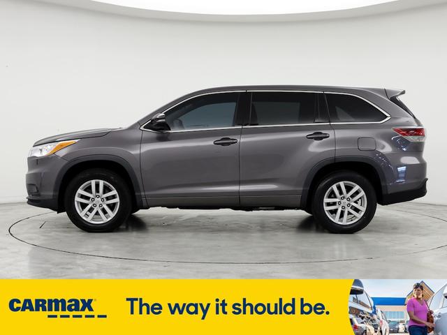 2015 toyota highlander le