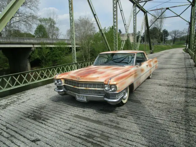 1964 cadillac couple deville custom rust air brushed paint