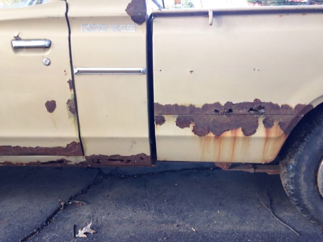1978 620 king cab pickup truck - project - 4 spd l20b in ks. no reserve sale