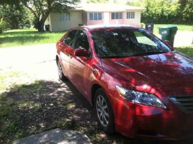 2007 toyota camry hybrid-barcelona red- 66,000 miles in miami, fl