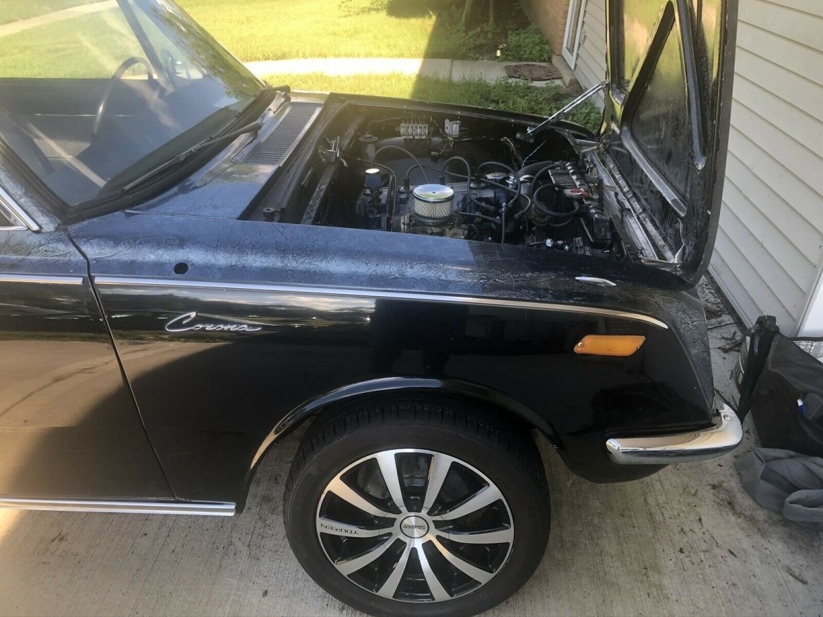 1968 toyota corona coupe black rwd automatic