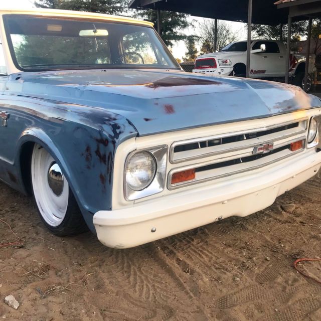 1967 chevy c10 custom pickup bagged patina frame off restoration vintage ac