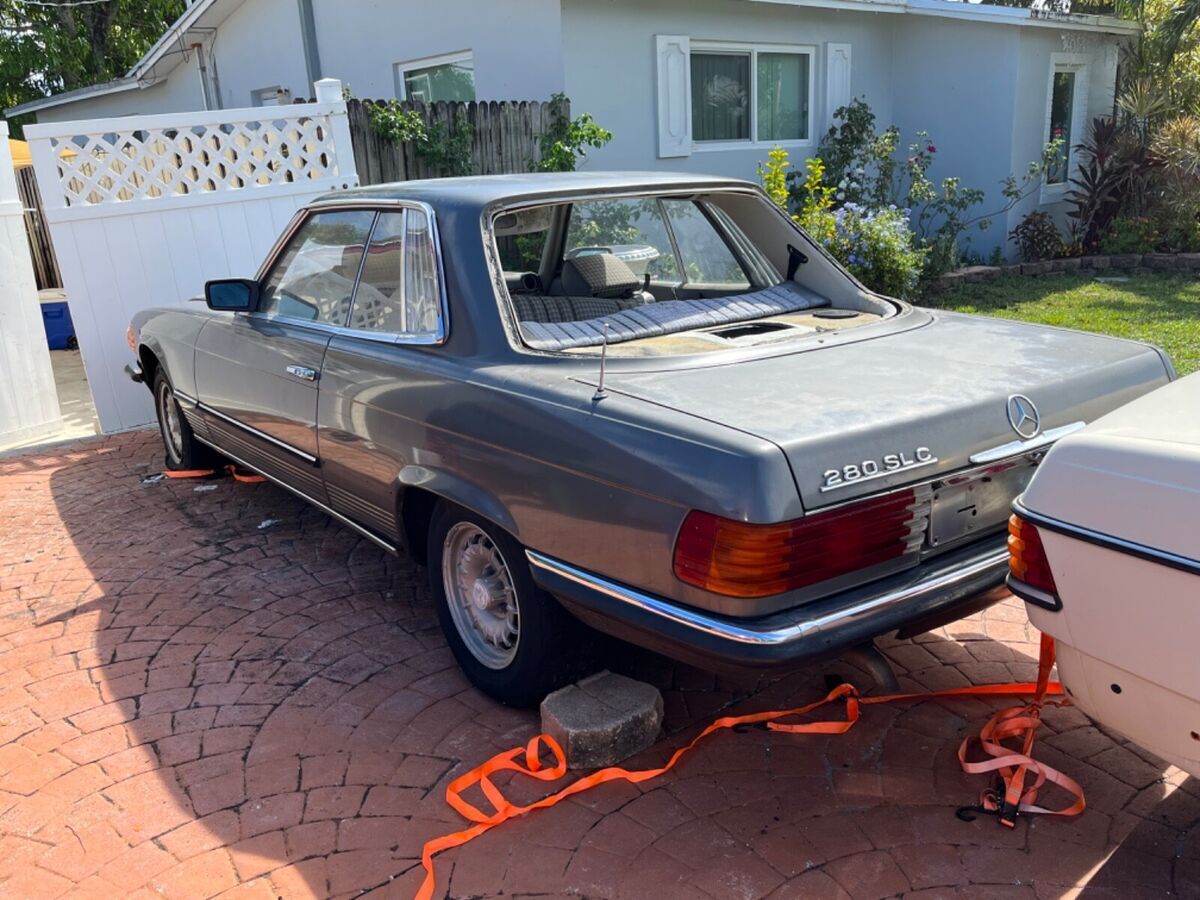 r107 c107 mercedes benz 280sl c coupe silver with european bumpers