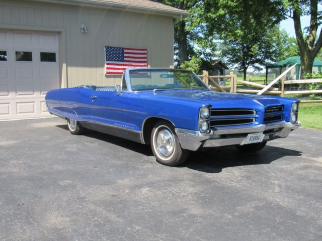1966 pontiac bonneville convertible 77k miles total body restoration a 1 chrome!