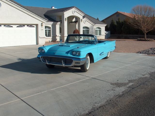 1959 thunderbird convertible, from movie la bamba, factory a/c, v8, auto