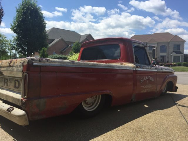 1964 ford f100 rat rod air bags great patina 302 v8 short bed