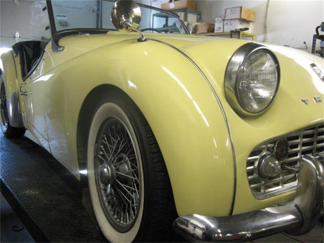 1957 triumph tr3a in rye, new hampshire