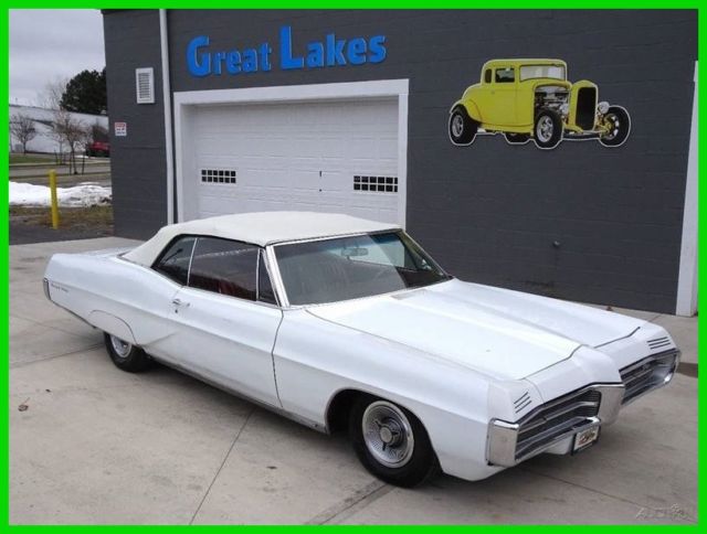 1967 pontiac grand prix convertible 400ci buckets console low reserve