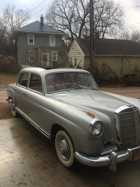 1956 mercedes 220 ponton "full webasto sunroof car"