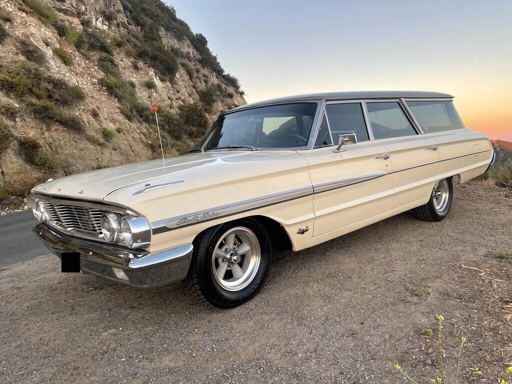 1964 ford country sedan country sedan 428cid v8 motor wimbledon white