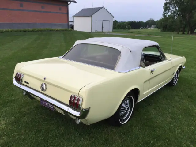 1966 ford mustang convertible - springtime yellow