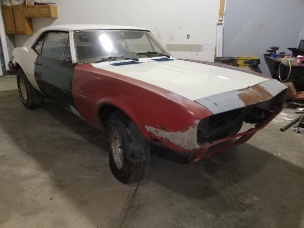 1967 camaro rs project car