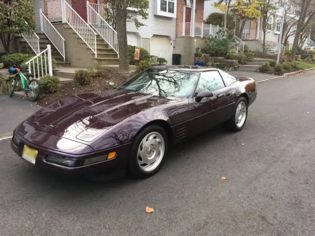 1993 black rose corvette **mint - 18k original miles**