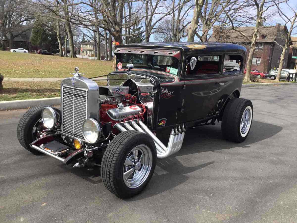 1930 chevrolet hot rod sedan black rwd automatic