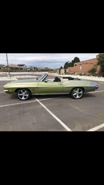 1971 pontiac lemans sport convertible green rwd automatic