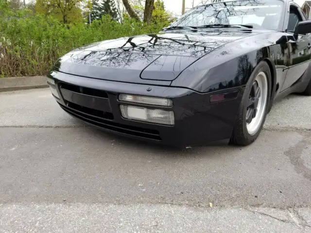 1986 porsche 944 - 951 turbo blk/blk with original paint