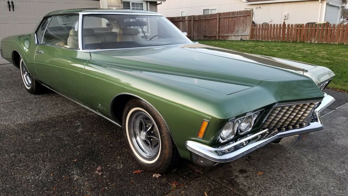 1972 buick riviera emeral mist one owner low documented miles pristine condition