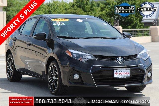 used 2016 toyota corolla s plus bethesda, md 20817 for sale in bethesda, maryland