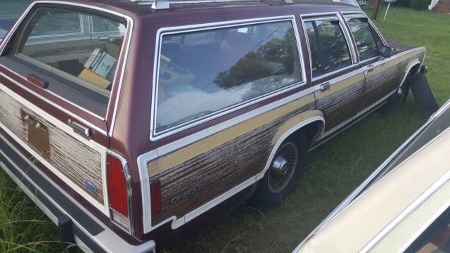 1986 ford country squire lx station wagon runs great