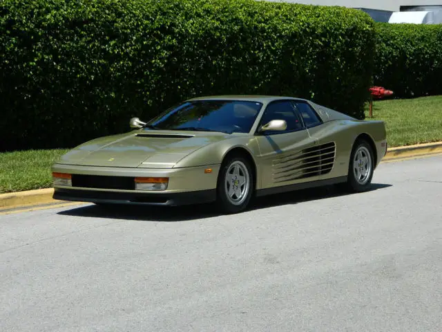 1988.5 ferrari testarossa 4,274 original miles, classiche cert. cavallino plat