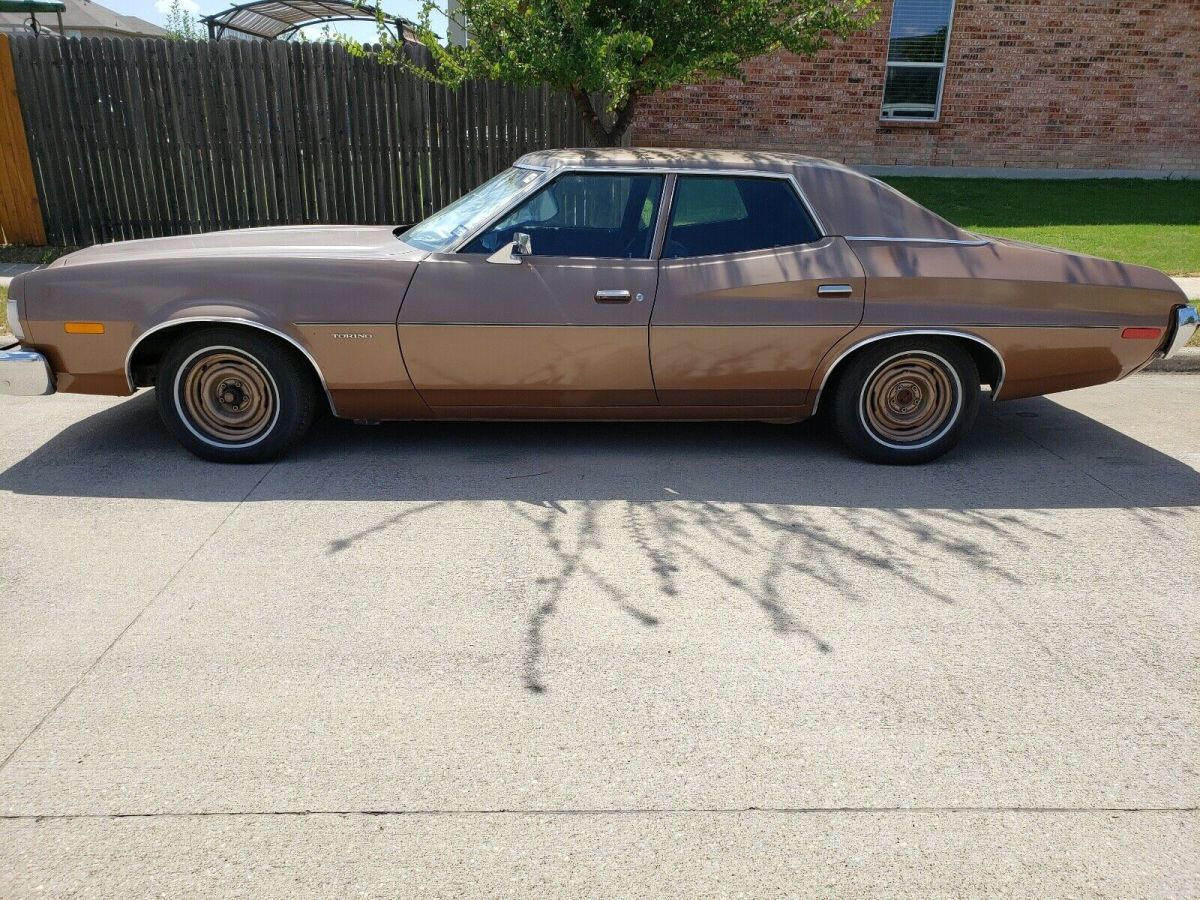 1973 ford torino hardtop automatic sedan brown rwd automatic 4d