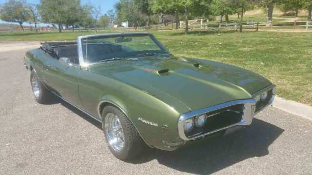 1968 pontiac firebird 400 convertible v8 classic muscle car