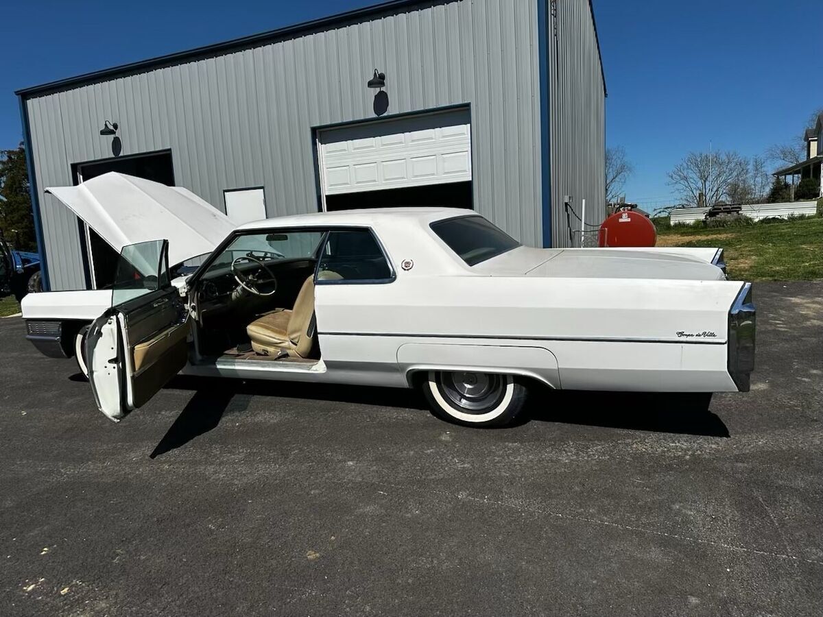 1965 cadillac deville coupe coupe white