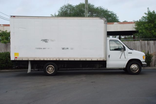 1994 ford e-350 diesel delivery 16 foot utility box truck