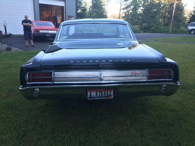 1965 oldsmobile 442 green 2 door hardtop 400 ci