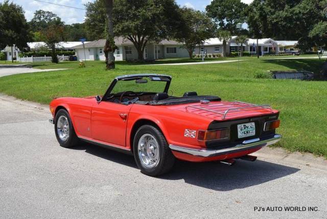 1972 triumph tr6 convertible 617 miles red convertible v6 2.5l manual