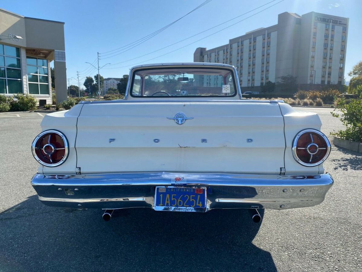 1965 ford ranchero deluxe - california survivor - factory 289 - rare