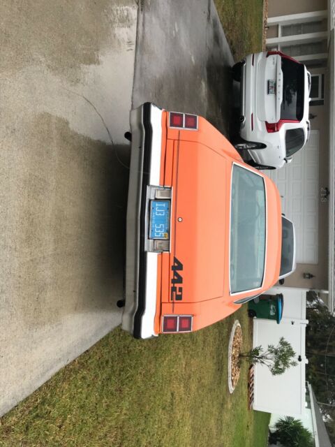 this is a true 442 with the original motor that has been rebuilt! beautiful car!