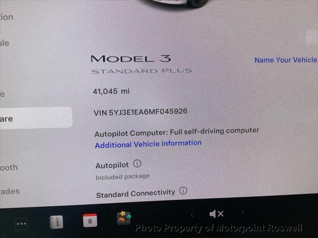 2021 tesla model 3 standard range plus