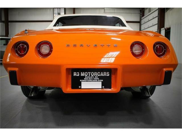 1975 chevrolet corvette 6,722 miles orange flame 3-spd auto