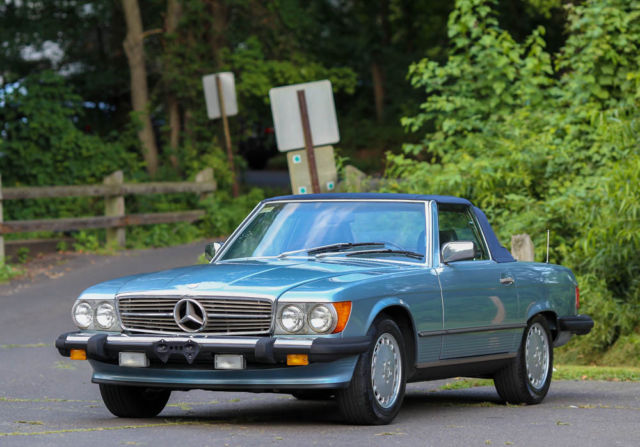 1989 mercedes benz sl560 soft hard top convertible serviced rare color r107