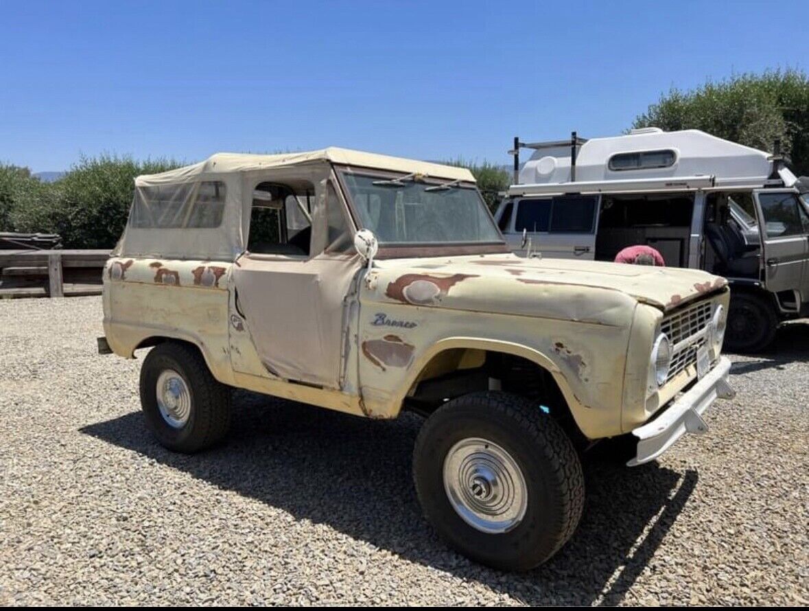 1966 ford bronco yellow u13 roadster