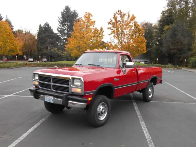 mopar 1991 dodge w250 3/4 ton cummins diesel truck 1 owner 4x4