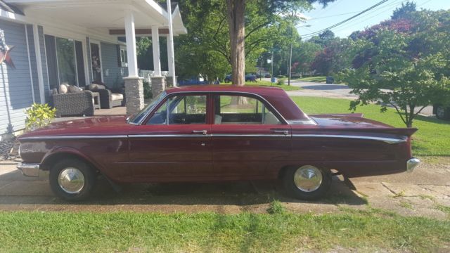 1962 mercury comet 4 door automatic burgundy